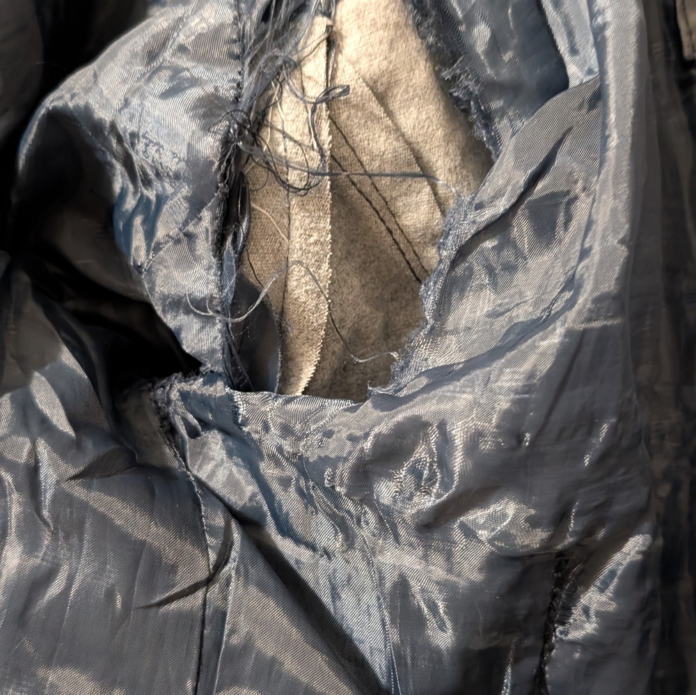 Faux Leather navy blue Jacket - Picture 4 of 9